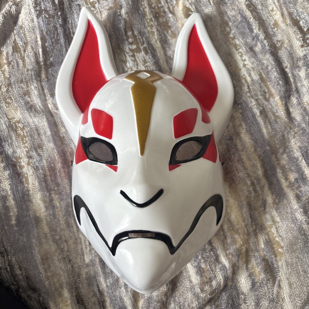 Fortnite Drift Fox Mask Teen/Adult Hard Plastic Face Halloween Mask